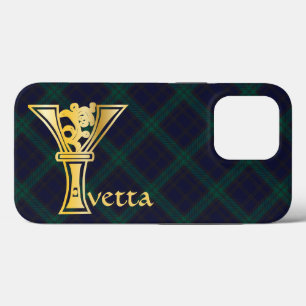 Mediaeval Botanical Decorative Capital Y iPhone 13 Pro Case