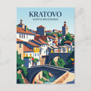 Mediaeval Bridges and Towers North Macedonia Postcard