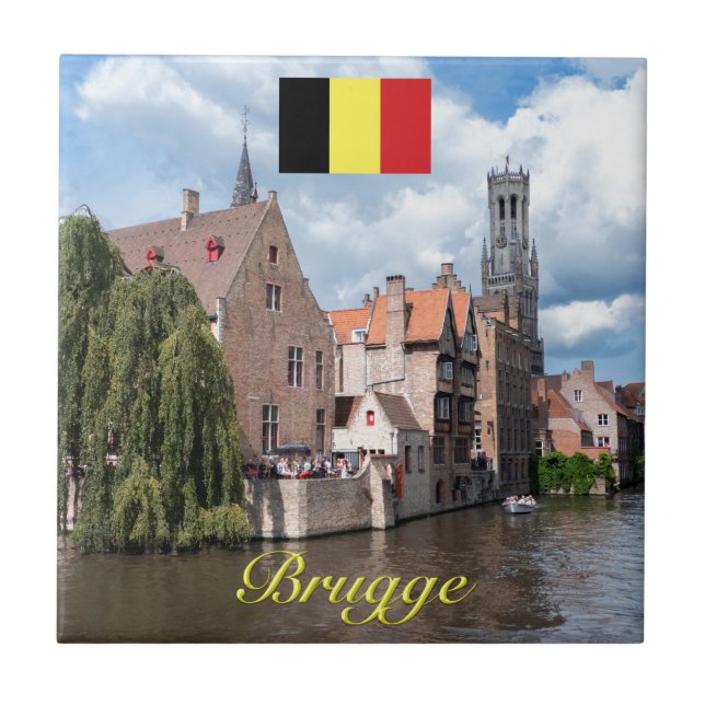 Mediaeval Brugge - Pro Photo Ceramic Tile (Front)