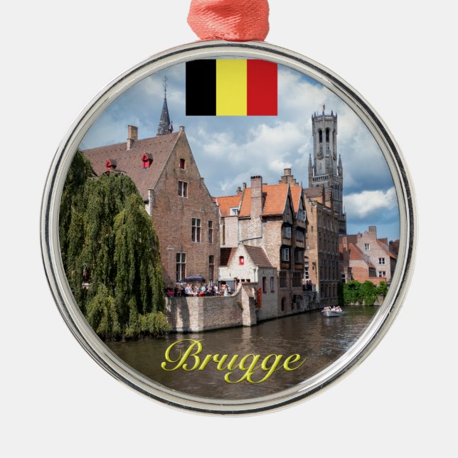 Mediaeval Brugge - Pro Photo Metal Ornament (Front)