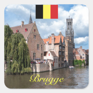 Mediaeval Brugge - Pro Photo Square Sticker
