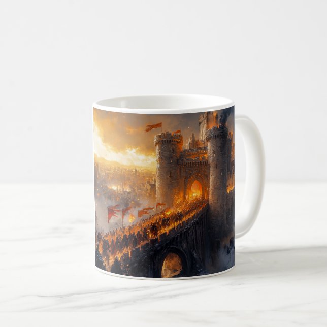 Mediaeval Castle Coffee Mug (Front Right)