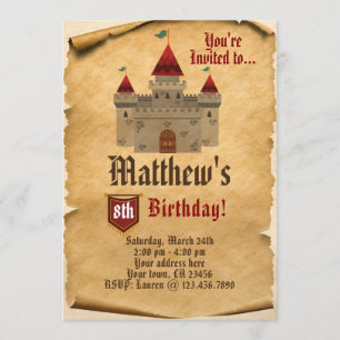 Mediaeval Castle Invitation