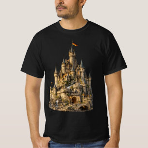 Mediaeval Castle Knight Men's Fantasy Historical . T-Shirt