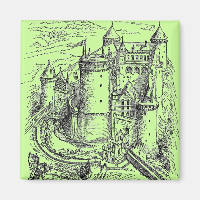 Mediaeval Castle Magnet (Front)