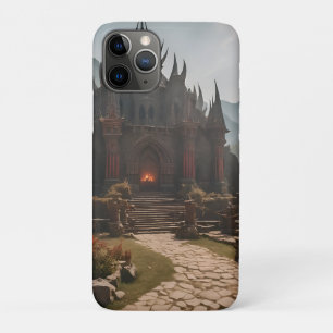 Mediaeval Castle Mountain Landscape iPhone 11 Pro Case