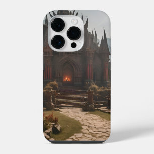 Mediaeval Castle Mountain Landscape iPhone 14 Pro Case