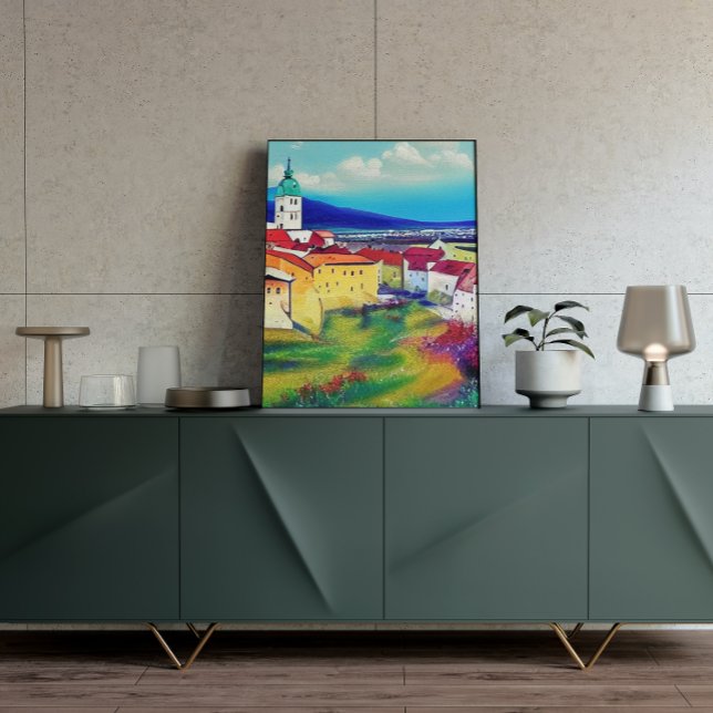 Mediaeval Castle Nitra Art Painting Poster (Creator Uploaded)