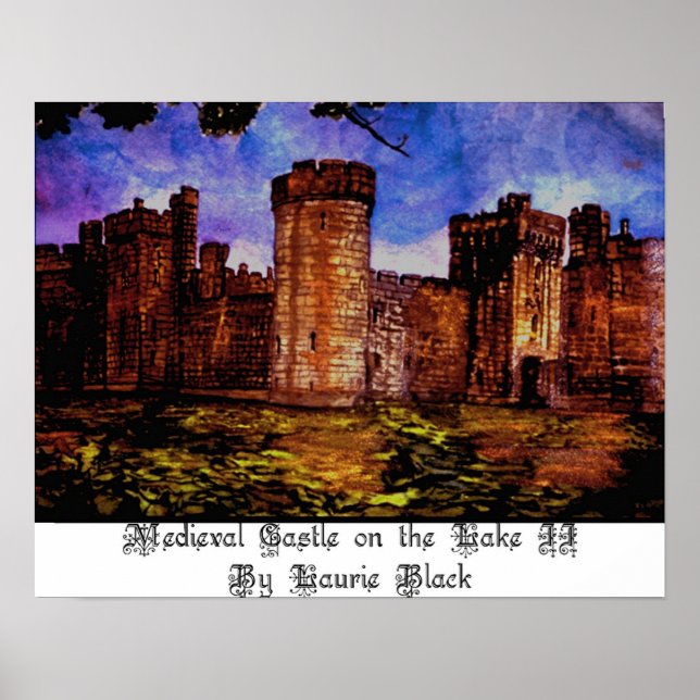 Mediaeval Castle on the Lake II Poster (Front)