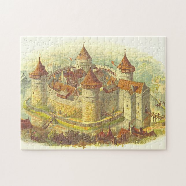 Mediaeval Castle Scene Puzzle (Horizontal)