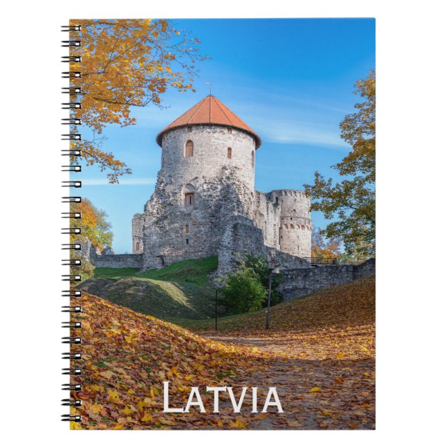 Mediaeval castle surrounded by forest notebook (Front)