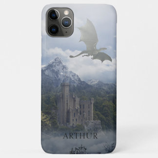 Mediaeval Castle With Dragon - Personalised iPhone 11 Pro Max Case
