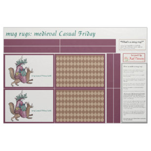 Mediaeval "Casual Friday" DIY Mug Rugs Fabric