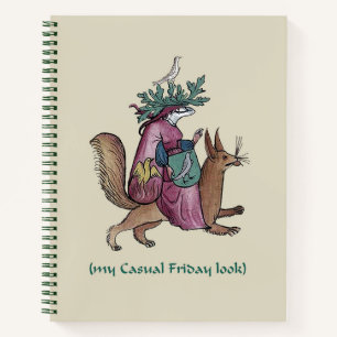 Mediaeval "Casual Friday" Spiral Notebook
