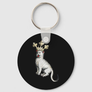 Mediaeval Cat King Antique Middle Ages Germany  Key Ring