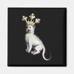Mediaeval Cat King Antique Middle Ages Germany  Magnet
