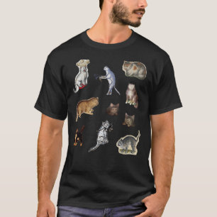 Mediaeval cat set Sticker T-Shirt