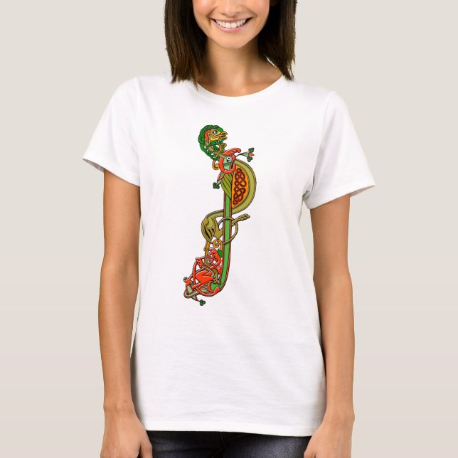 Mediaeval Celtic Art Knots and Designs T-Shirt (Front)
