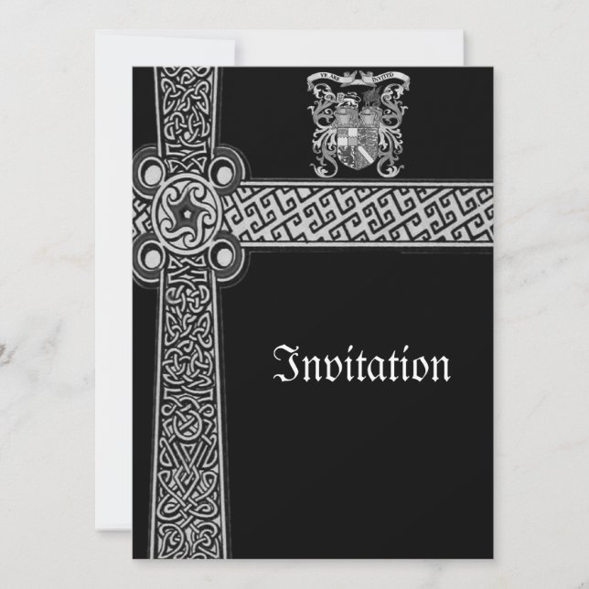 Mediaeval Celtic Design Invites (Front)