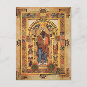 Mediaeval Celtic Illustration, 9th Century Postcard
