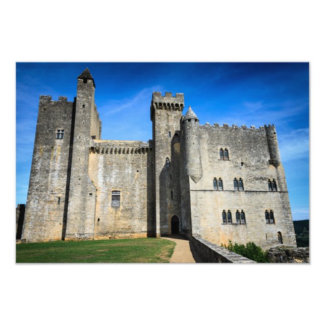 Mediaeval chateau de Beynac castle photo print (Front)