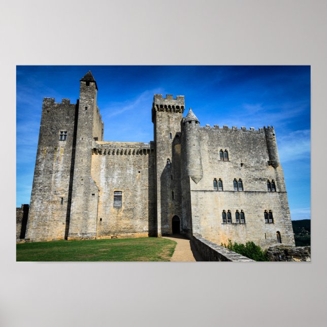 Mediaeval chateau de Beynac castle poster (Front)