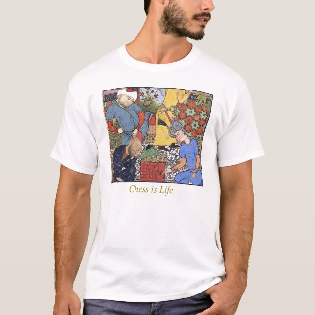 mediaeval-chess-player T-Shirt (Front)