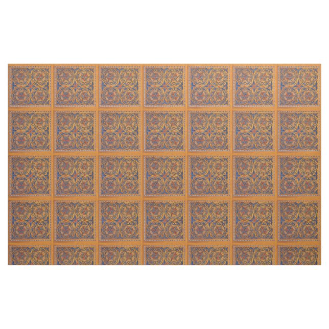 Mediaeval circles fabric (Fat Quarter)