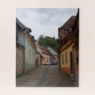 Mediaeval City Road Sighisoara Jigsaw Puzzle