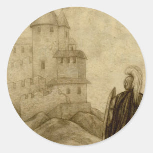 Mediaeval Classic Round Sticker