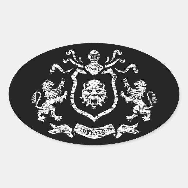 Mediaeval Coat of Arms - Sticker (Front)