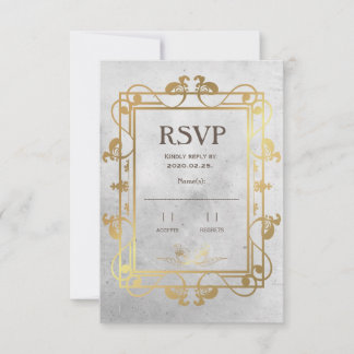 Mediaeval Concrete&Gold RSVP