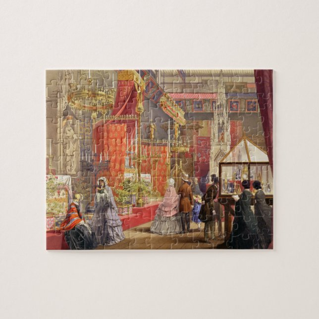 Mediaeval Court, designed by Pugin, plate 40 from Jigsaw Puzzle (Horizontal)