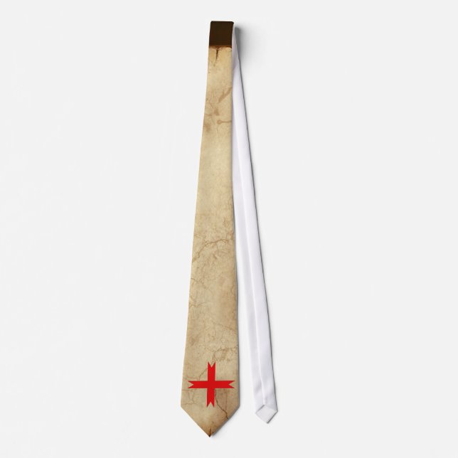 Mediaeval Cross of the Knights Templar Tie (Front)