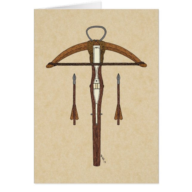 Mediaeval Crossbow with Bolts (Front)