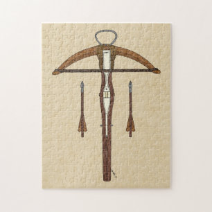 Mediaeval Crossbow with Bolts Jigsaw Puzzle