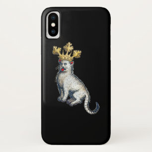 Mediaeval Crowned Cat iPhone X Case