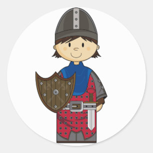 Mediaeval Crusader Knight Sticker