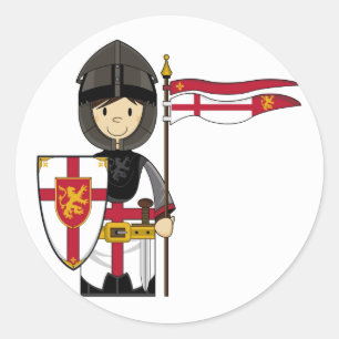 Mediaeval Crusader Knight Sticker