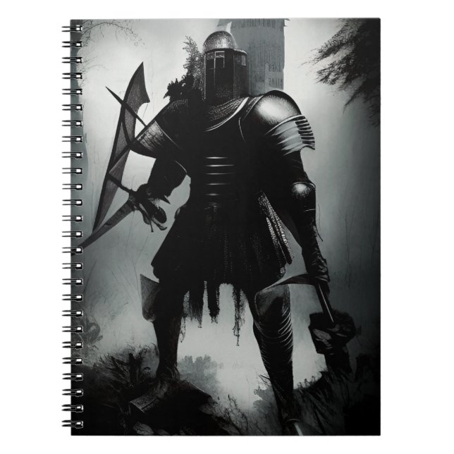 Mediaeval Dark Knight Notebook (Front)