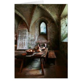 Mediaeval Dining Table blank card