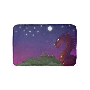 Mediaeval Dragon Bath Mat