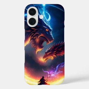 Mediaeval Dragon Battle iPhone 16 Case