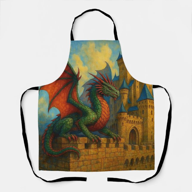 Mediaeval Dragon Castle Protector Apron (Front)