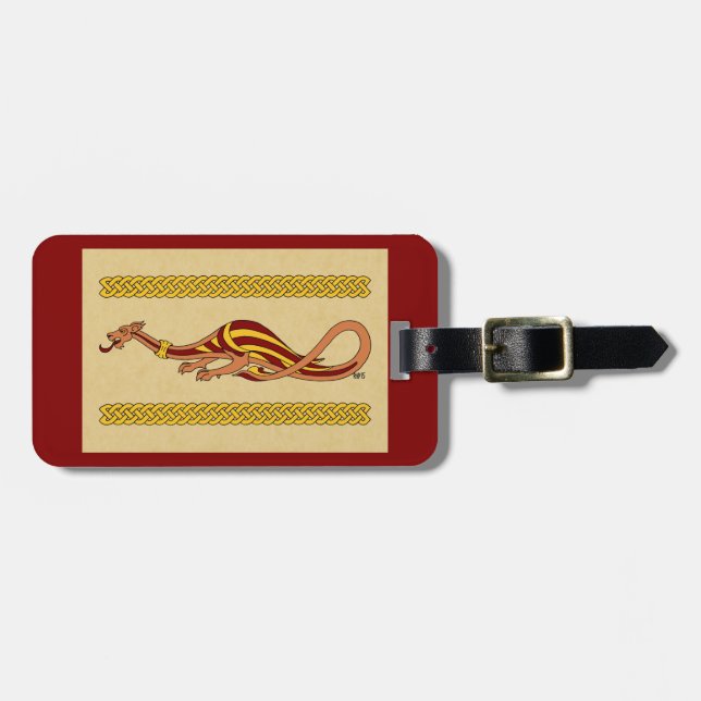 Mediaeval Dragon Design 2015 Luggage Tag (Front Horizontal)