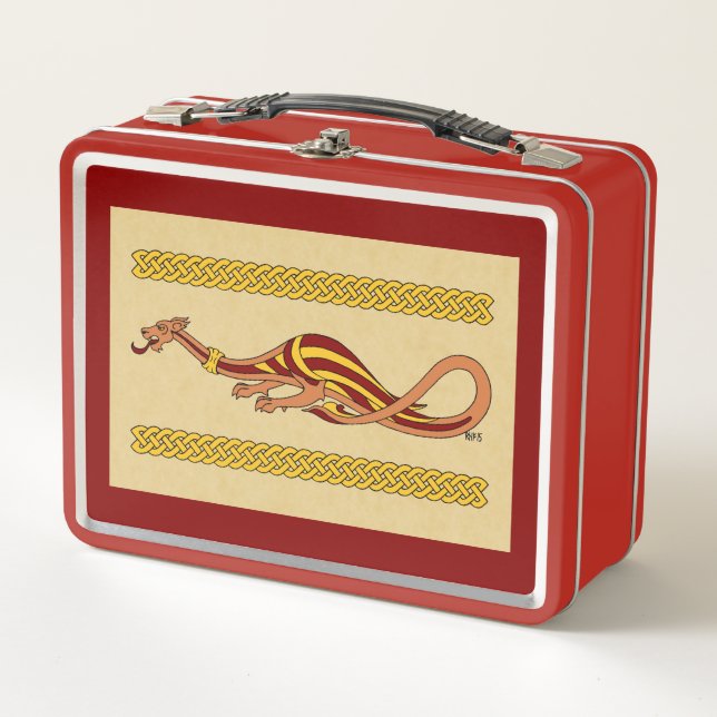 Mediaeval Dragon Design 2015 Metal Lunch Box (Front)