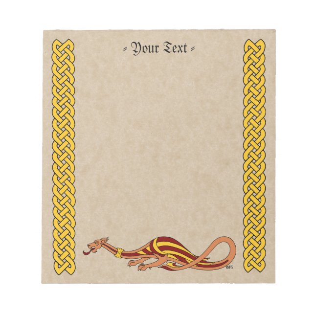 Mediaeval Dragon Design 2015 Notepad (Front)