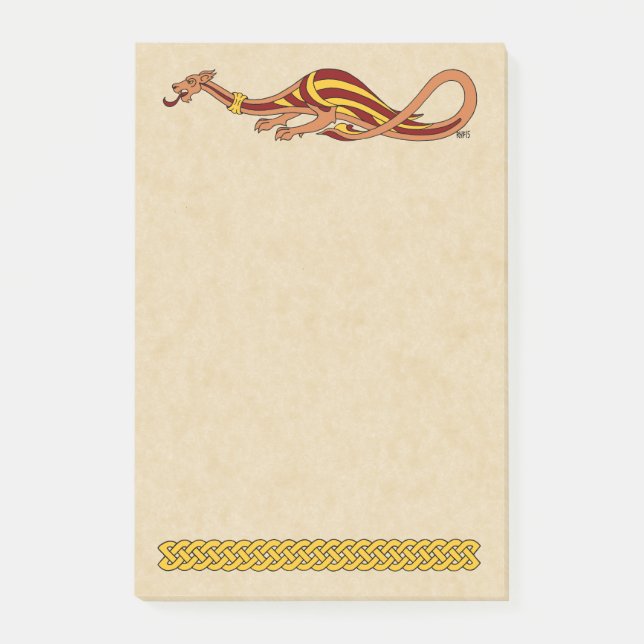 Mediaeval Dragon Design 2015 Post-it Notes (Front)