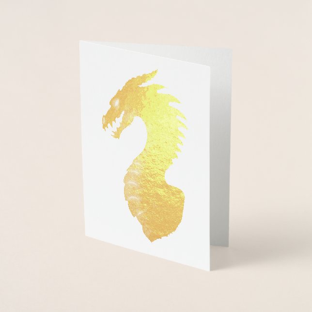 Mediaeval Dragon Foil Card (Front)