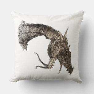 Mediaeval Dragon Head Cushion